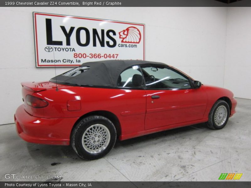 Bright Red / Graphite 1999 Chevrolet Cavalier Z24 Convertible