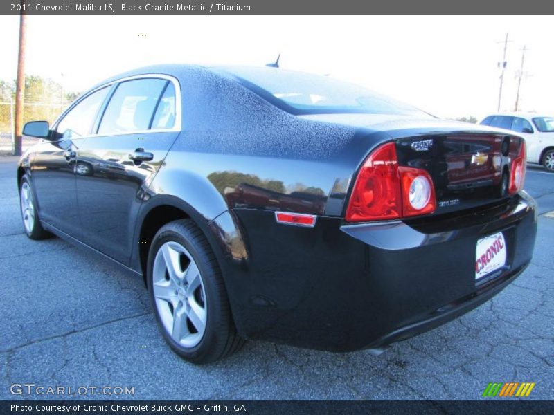 Black Granite Metallic / Titanium 2011 Chevrolet Malibu LS