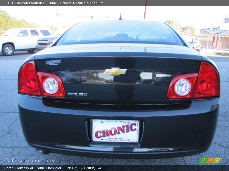 Black Granite Metallic / Titanium 2011 Chevrolet Malibu LS