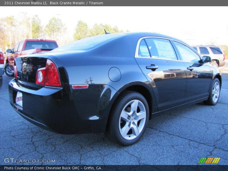 Black Granite Metallic / Titanium 2011 Chevrolet Malibu LS
