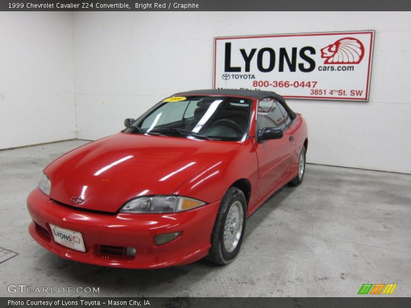 Bright Red / Graphite 1999 Chevrolet Cavalier Z24 Convertible