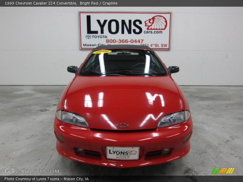 Bright Red / Graphite 1999 Chevrolet Cavalier Z24 Convertible