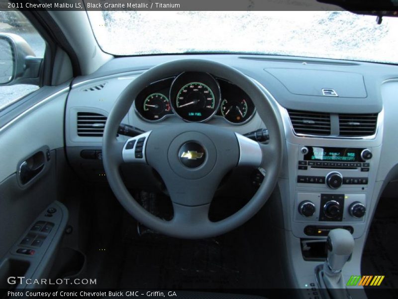 Black Granite Metallic / Titanium 2011 Chevrolet Malibu LS