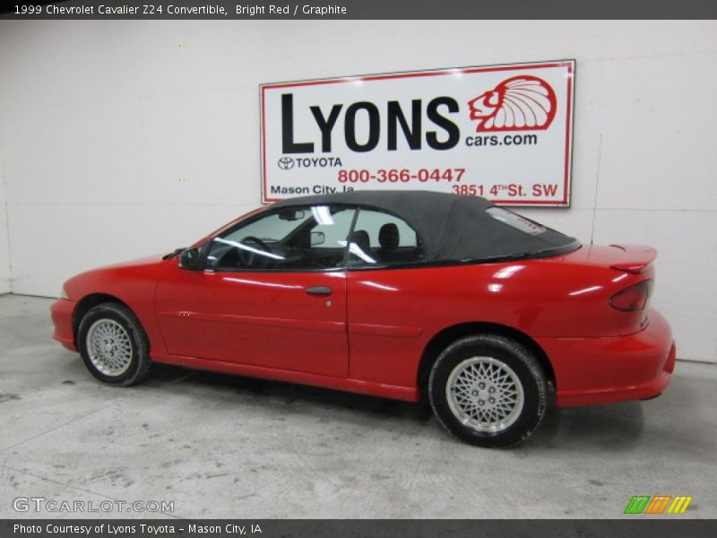Bright Red / Graphite 1999 Chevrolet Cavalier Z24 Convertible