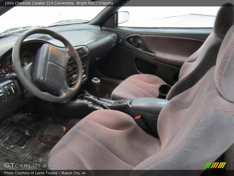 Graphite Interior - 1999 Cavalier Z24 Convertible 
