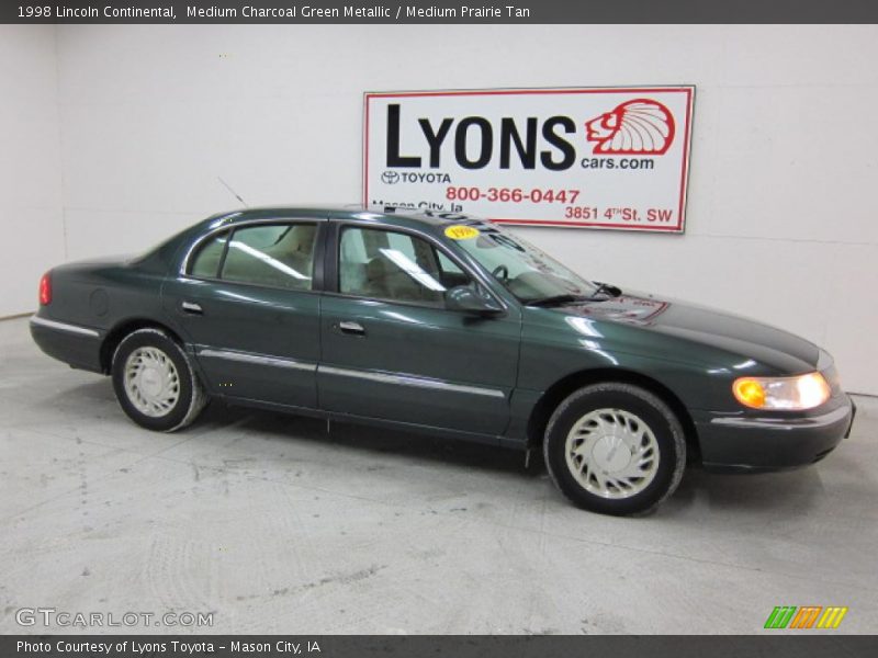 Medium Charcoal Green Metallic / Medium Prairie Tan 1998 Lincoln Continental