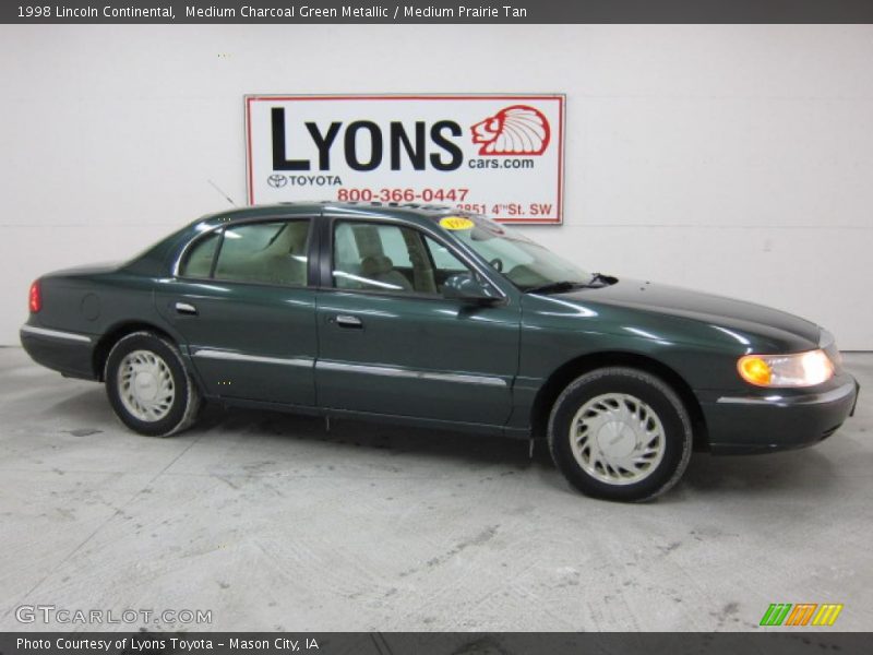 Medium Charcoal Green Metallic / Medium Prairie Tan 1998 Lincoln Continental