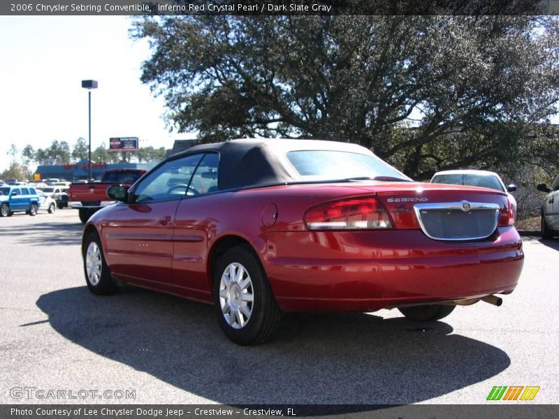 Inferno Red Crystal Pearl / Dark Slate Gray 2006 Chrysler Sebring Convertible