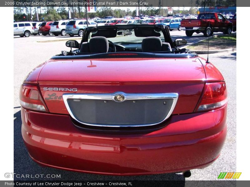 Inferno Red Crystal Pearl / Dark Slate Gray 2006 Chrysler Sebring Convertible