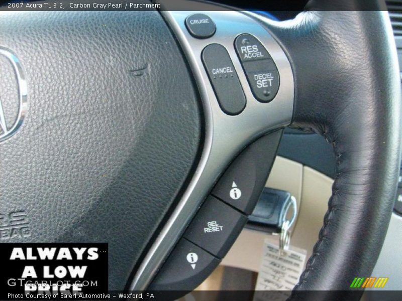 Carbon Gray Pearl / Parchment 2007 Acura TL 3.2
