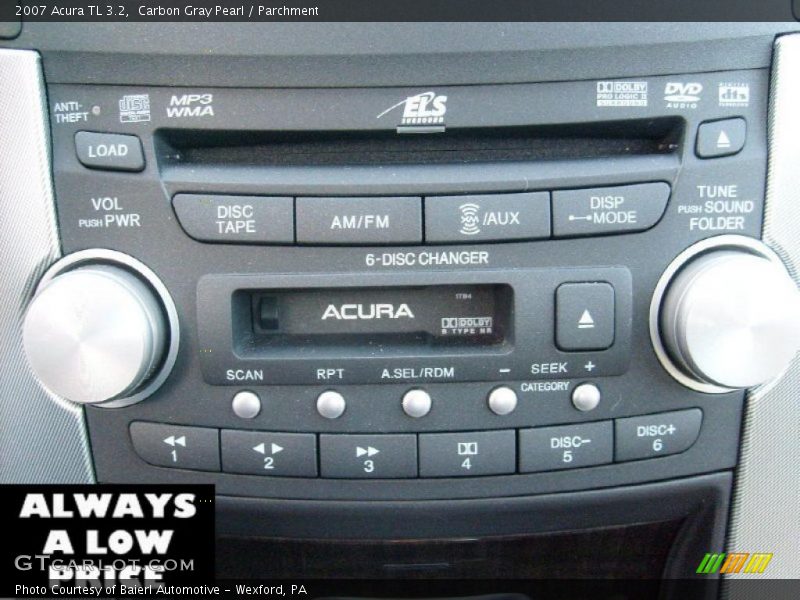 Carbon Gray Pearl / Parchment 2007 Acura TL 3.2