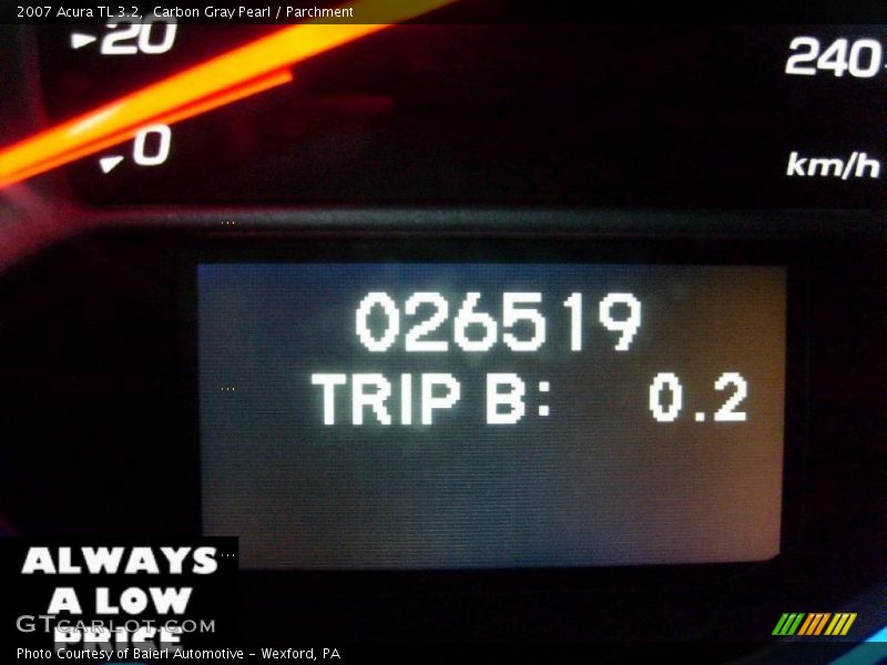 Carbon Gray Pearl / Parchment 2007 Acura TL 3.2