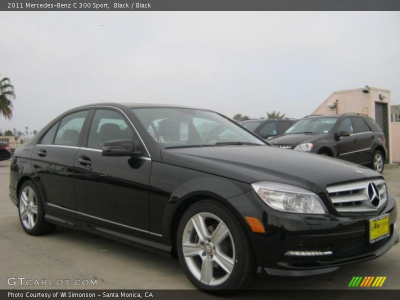 Black / Black 2011 Mercedes-Benz C 300 Sport