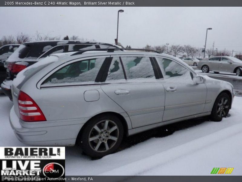 Brilliant Silver Metallic / Black 2005 Mercedes-Benz C 240 4Matic Wagon