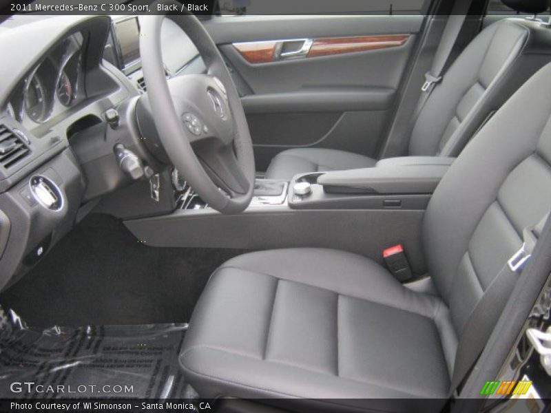 Black / Black 2011 Mercedes-Benz C 300 Sport
