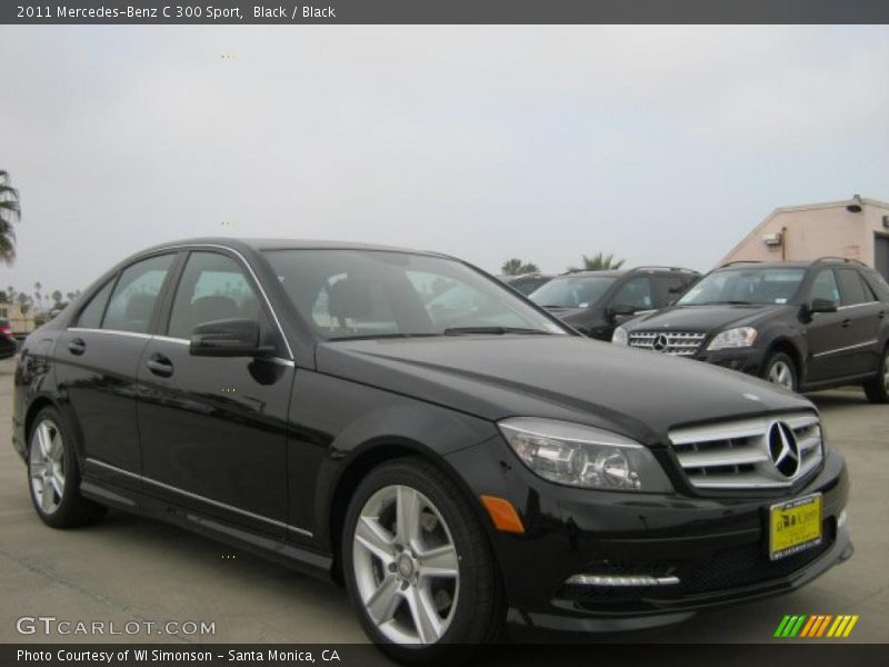 Black / Black 2011 Mercedes-Benz C 300 Sport
