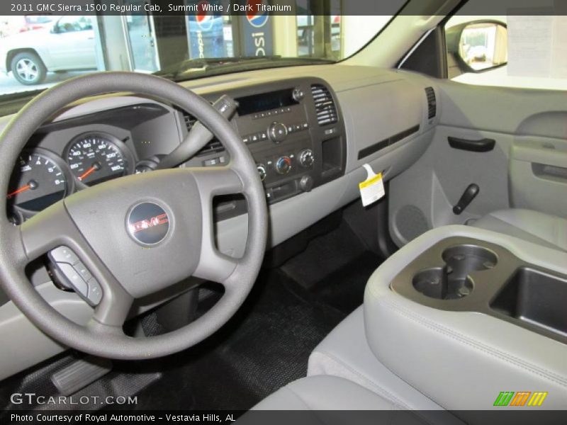 Summit White / Dark Titanium 2011 GMC Sierra 1500 Regular Cab