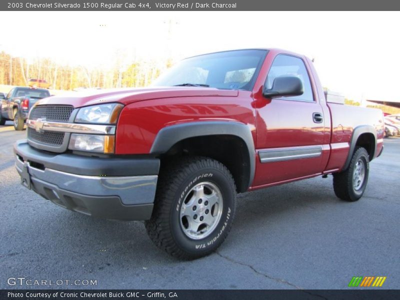 Victory Red / Dark Charcoal 2003 Chevrolet Silverado 1500 Regular Cab 4x4