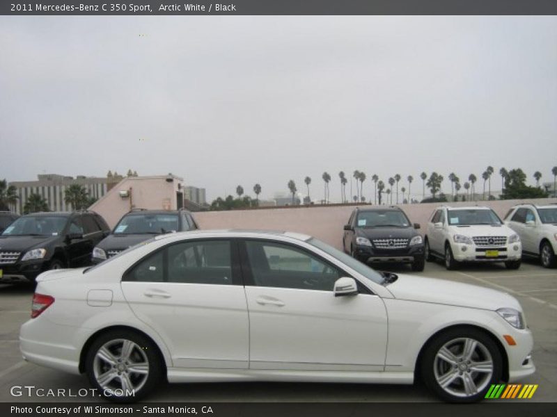 Arctic White / Black 2011 Mercedes-Benz C 350 Sport