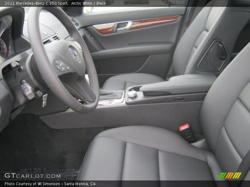 Arctic White / Black 2011 Mercedes-Benz C 350 Sport