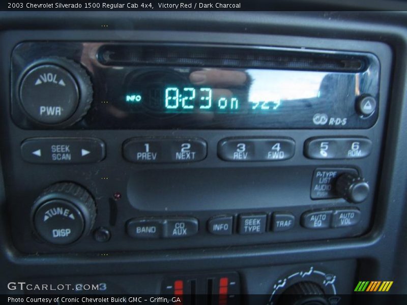 Controls of 2003 Silverado 1500 Regular Cab 4x4