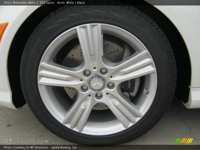 Arctic White / Black 2011 Mercedes-Benz C 350 Sport