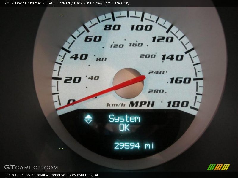 TorRed / Dark Slate Gray/Light Slate Gray 2007 Dodge Charger SRT-8