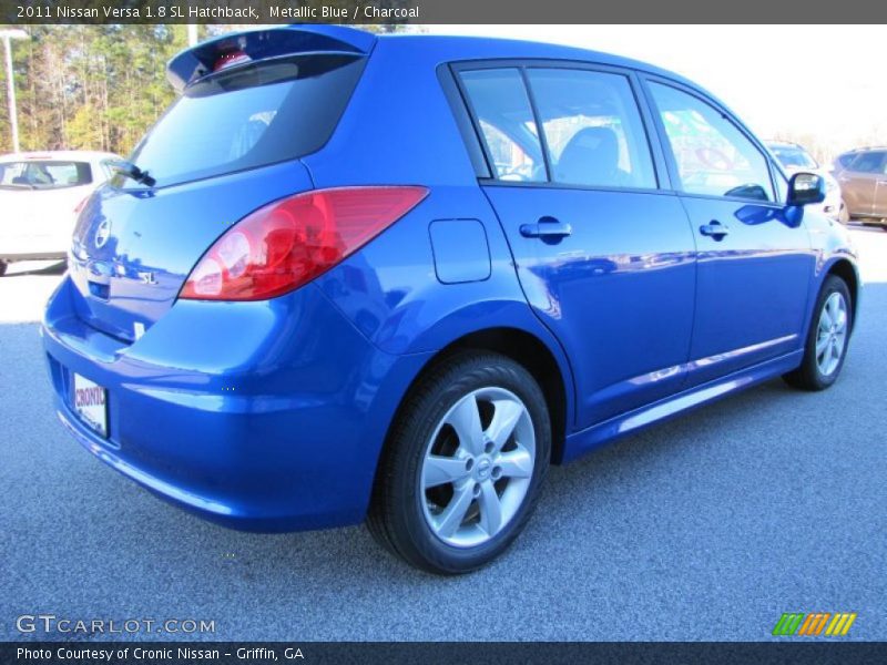 Metallic Blue / Charcoal 2011 Nissan Versa 1.8 SL Hatchback