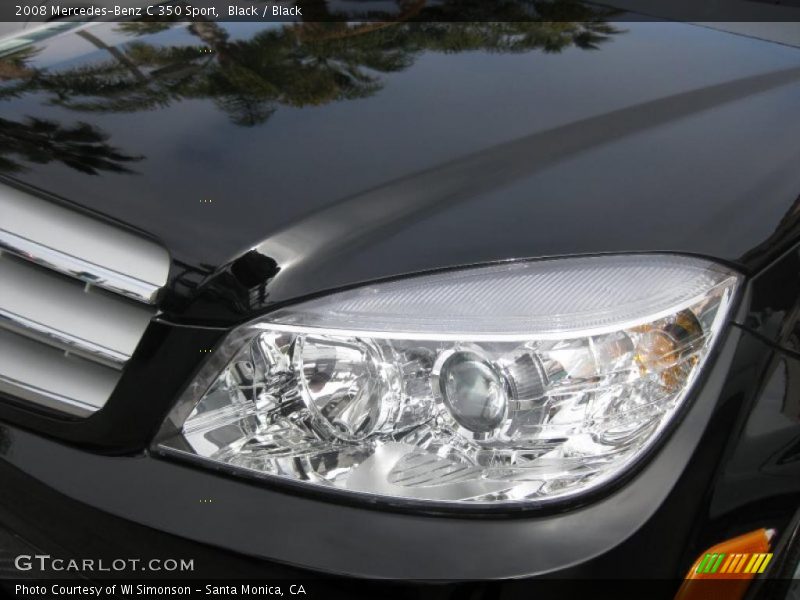 Black / Black 2008 Mercedes-Benz C 350 Sport