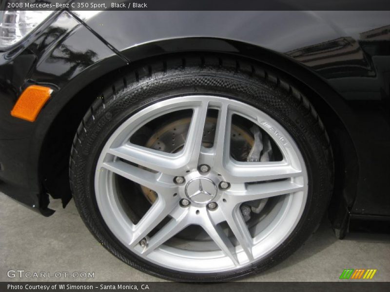 Black / Black 2008 Mercedes-Benz C 350 Sport