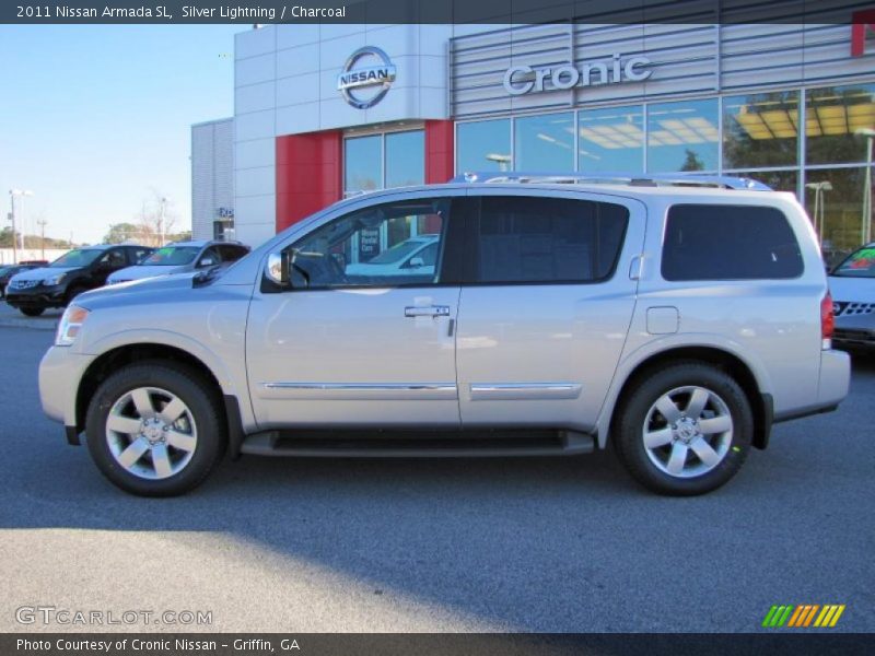 Silver Lightning / Charcoal 2011 Nissan Armada SL