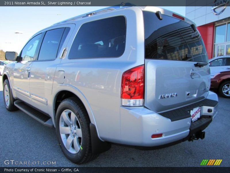 Silver Lightning / Charcoal 2011 Nissan Armada SL