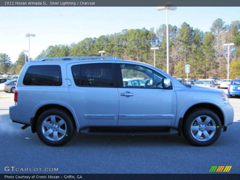Silver Lightning / Charcoal 2011 Nissan Armada SL