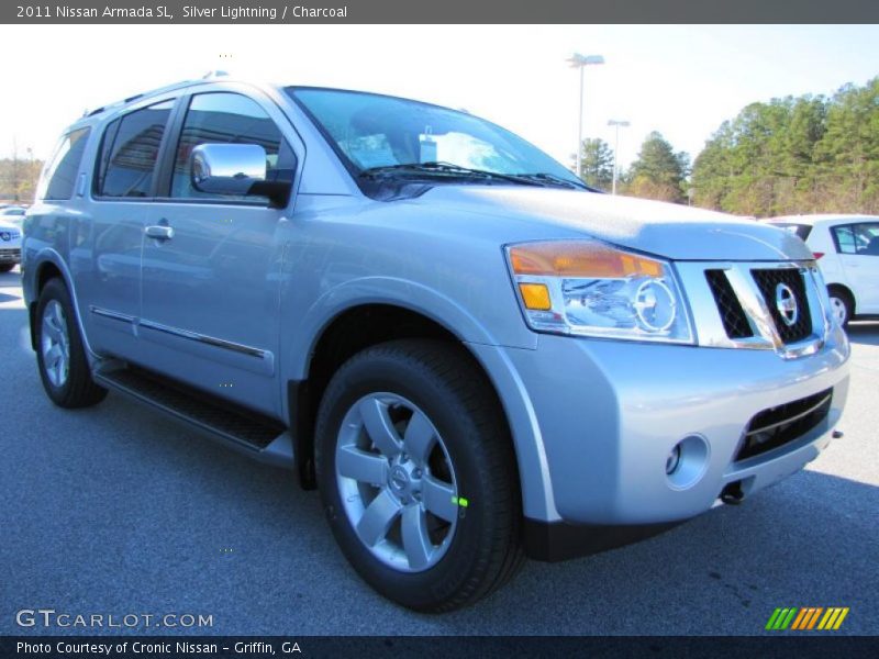 Silver Lightning / Charcoal 2011 Nissan Armada SL