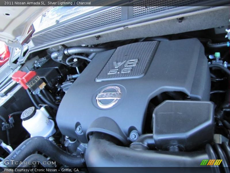 Silver Lightning / Charcoal 2011 Nissan Armada SL