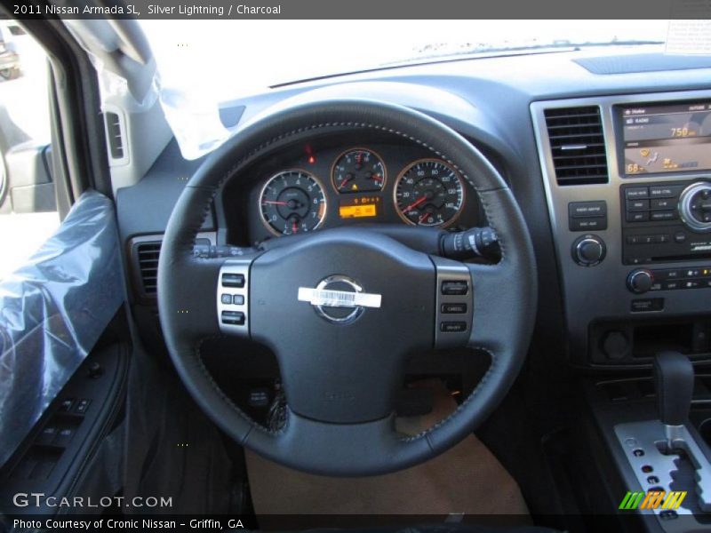 Silver Lightning / Charcoal 2011 Nissan Armada SL