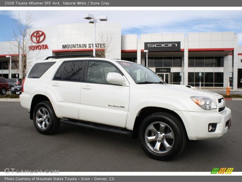 Natural White / Stone Gray 2008 Toyota 4Runner SR5 4x4