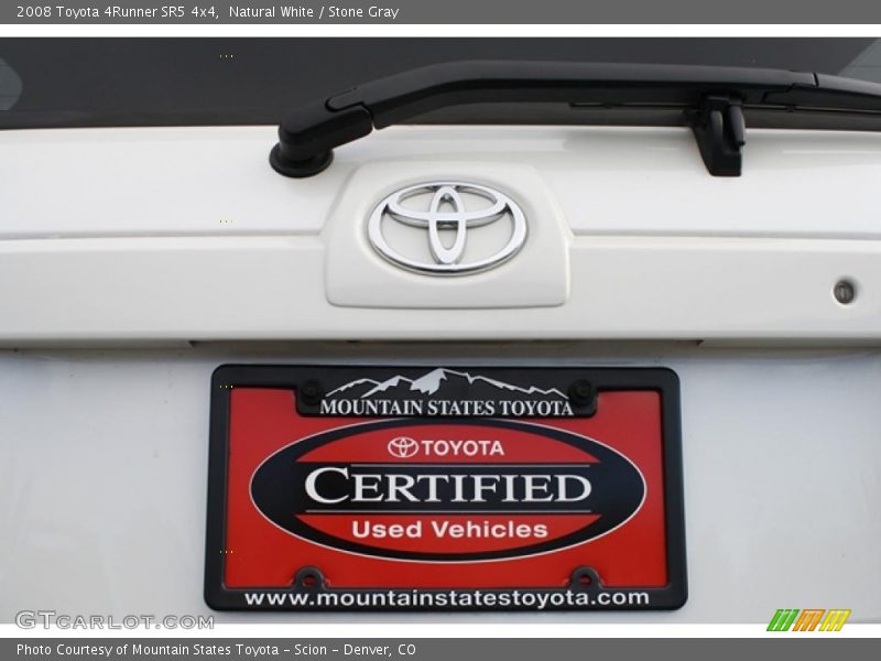 Natural White / Stone Gray 2008 Toyota 4Runner SR5 4x4