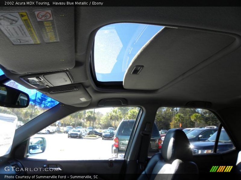 Sunroof of 2002 MDX Touring