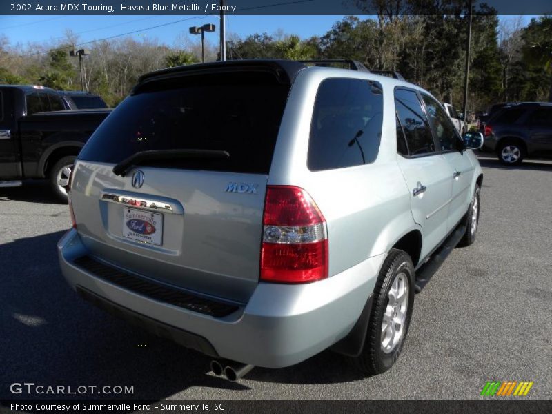 Havasu Blue Metallic / Ebony 2002 Acura MDX Touring