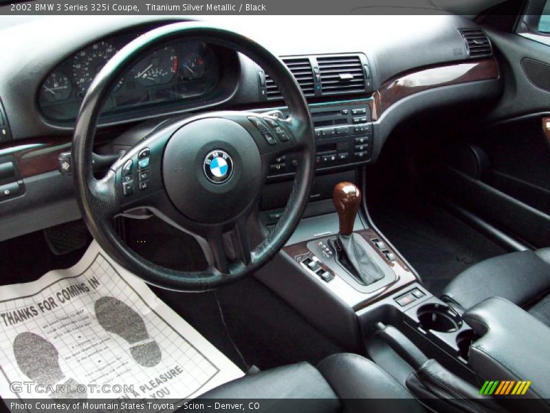 Black Interior - 2002 3 Series 325i Coupe 