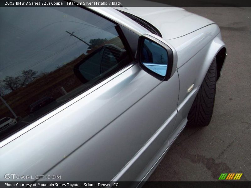 Titanium Silver Metallic / Black 2002 BMW 3 Series 325i Coupe
