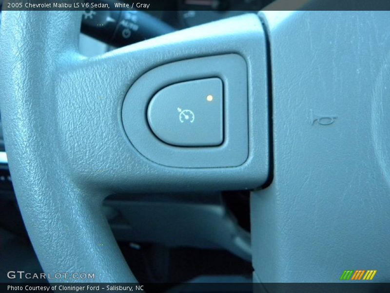 White / Gray 2005 Chevrolet Malibu LS V6 Sedan