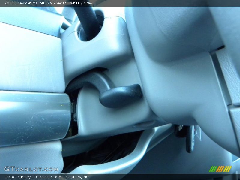 White / Gray 2005 Chevrolet Malibu LS V6 Sedan