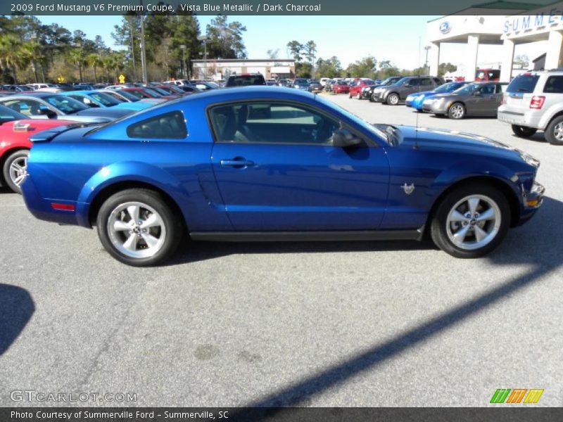 Vista Blue Metallic / Dark Charcoal 2009 Ford Mustang V6 Premium Coupe