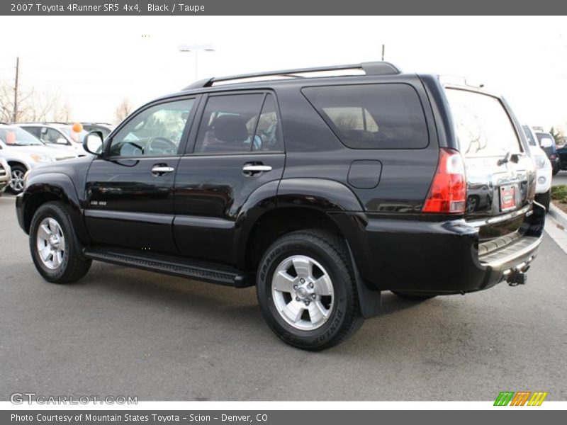 Black / Taupe 2007 Toyota 4Runner SR5 4x4