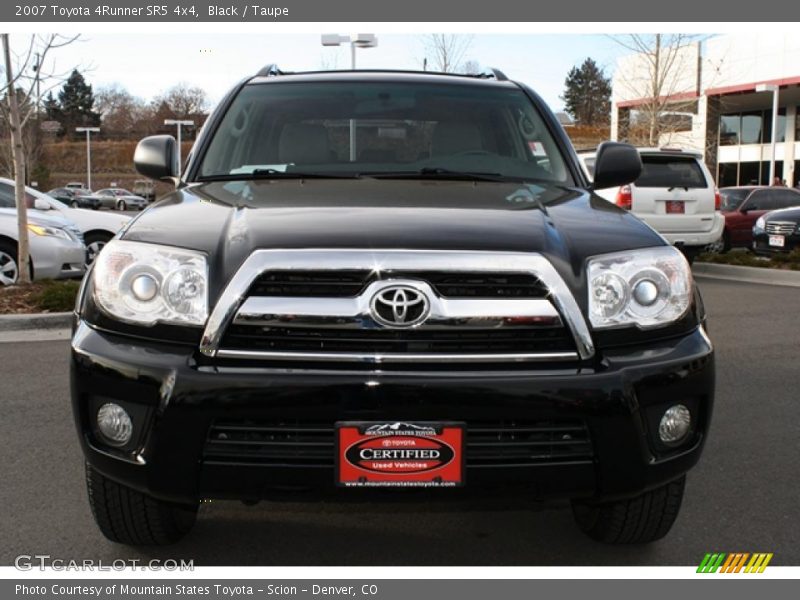 Black / Taupe 2007 Toyota 4Runner SR5 4x4