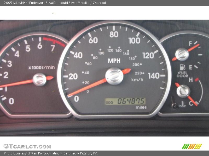 Liquid Silver Metallic / Charcoal 2005 Mitsubishi Endeavor LS AWD