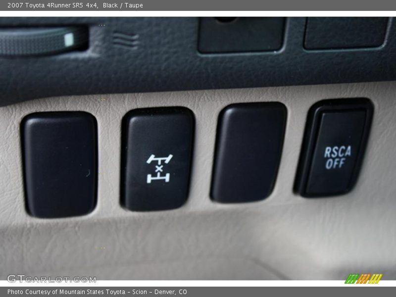 Black / Taupe 2007 Toyota 4Runner SR5 4x4