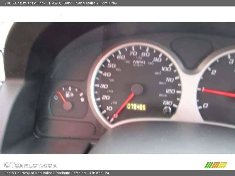 Dark Silver Metallic / Light Gray 2006 Chevrolet Equinox LT AWD